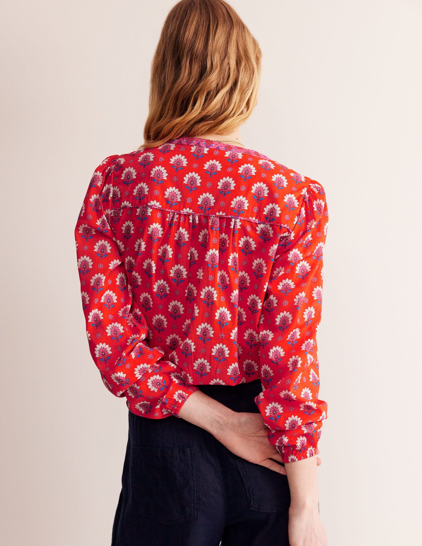 Cotton Printed Top-Gladioli, Passion Geo