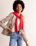 Marylebone Sateen Blazer-Multi, Strawberry Vine