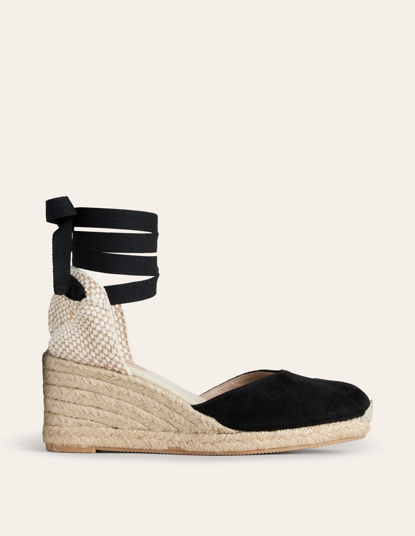 Cassie Espadrille Wedge-Black