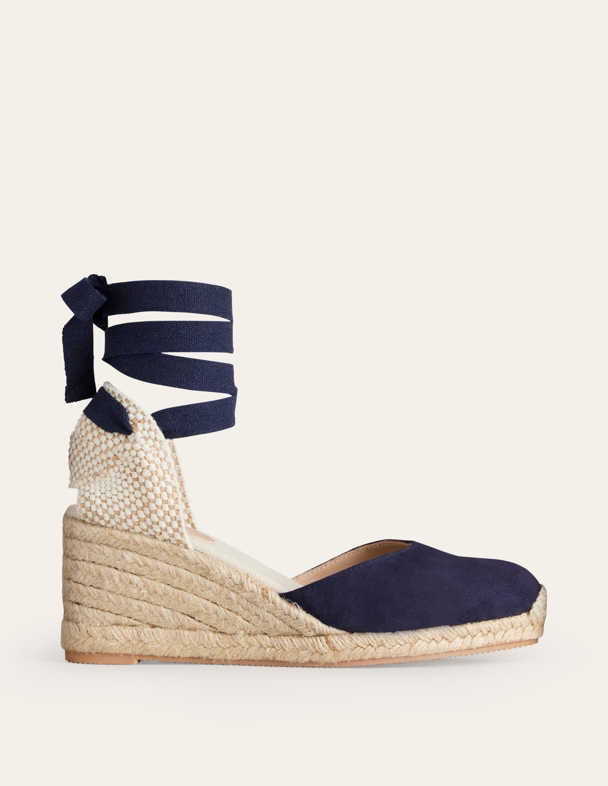 Cassie Espadrille Wedge-Navy-2