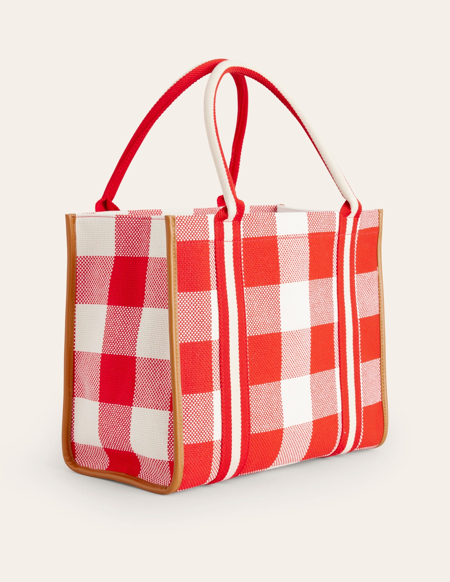 Tilda Canvas Tote Bag-Red Check
