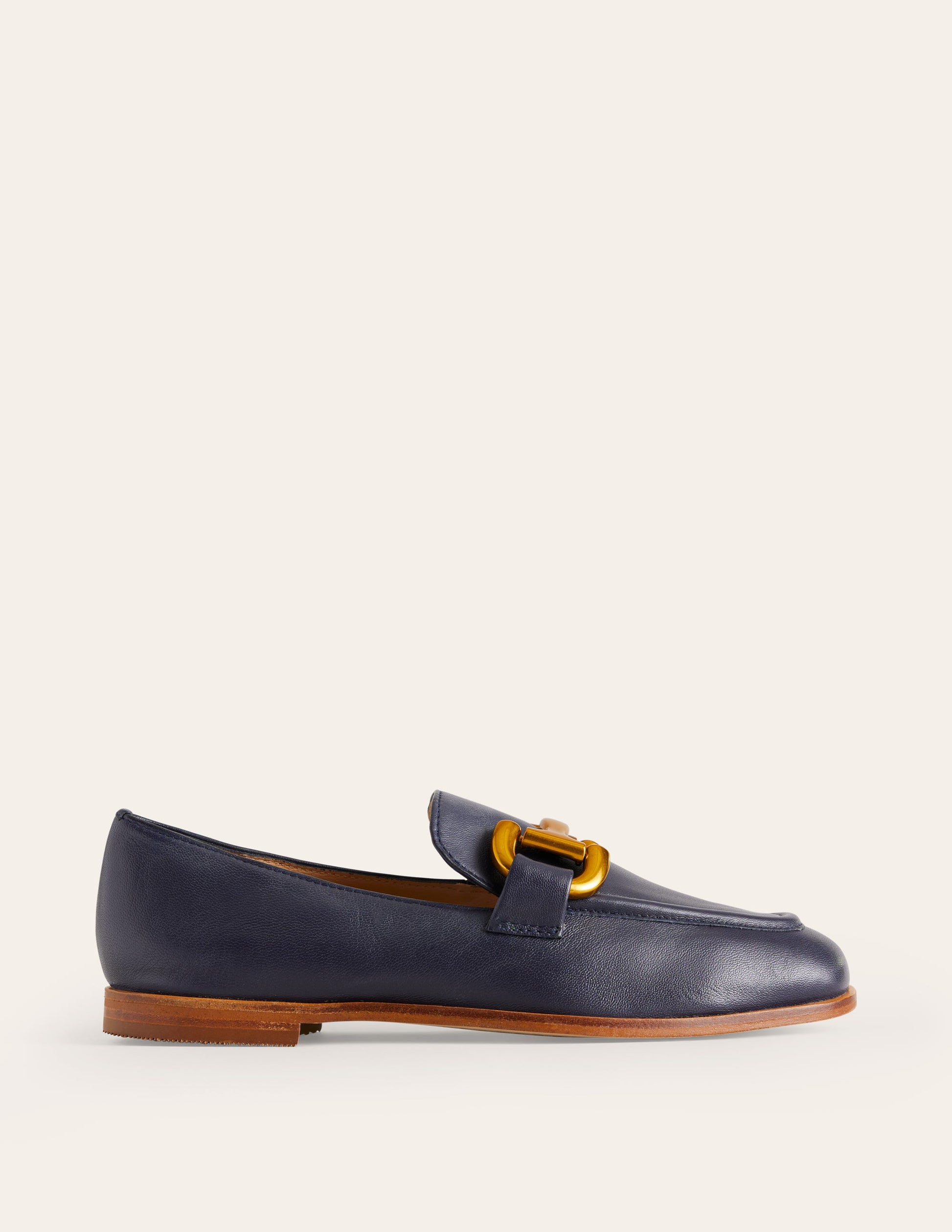 Iris Snaffle Loafers-Navy-2