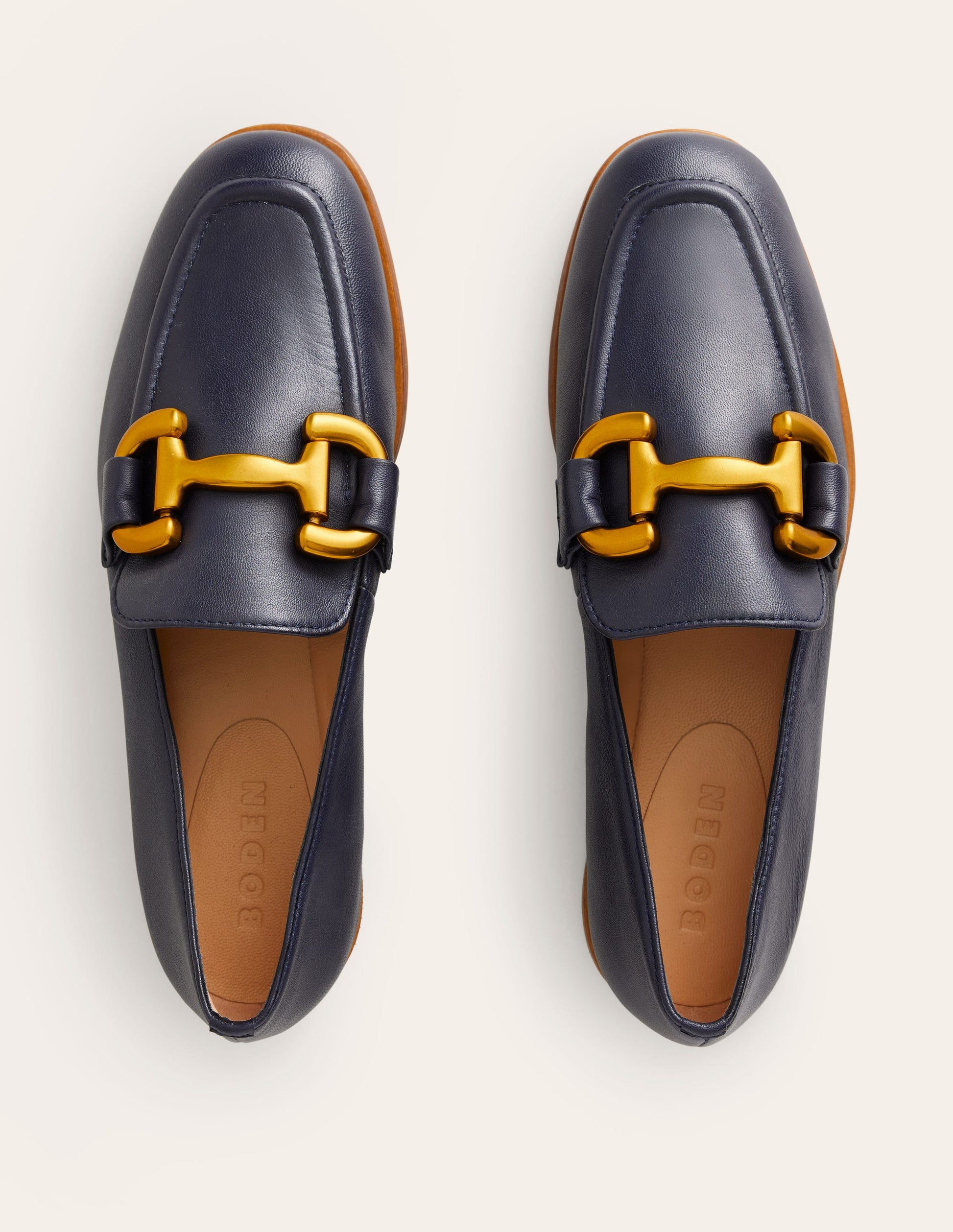 Iris Snaffle Loafers-Navy-5