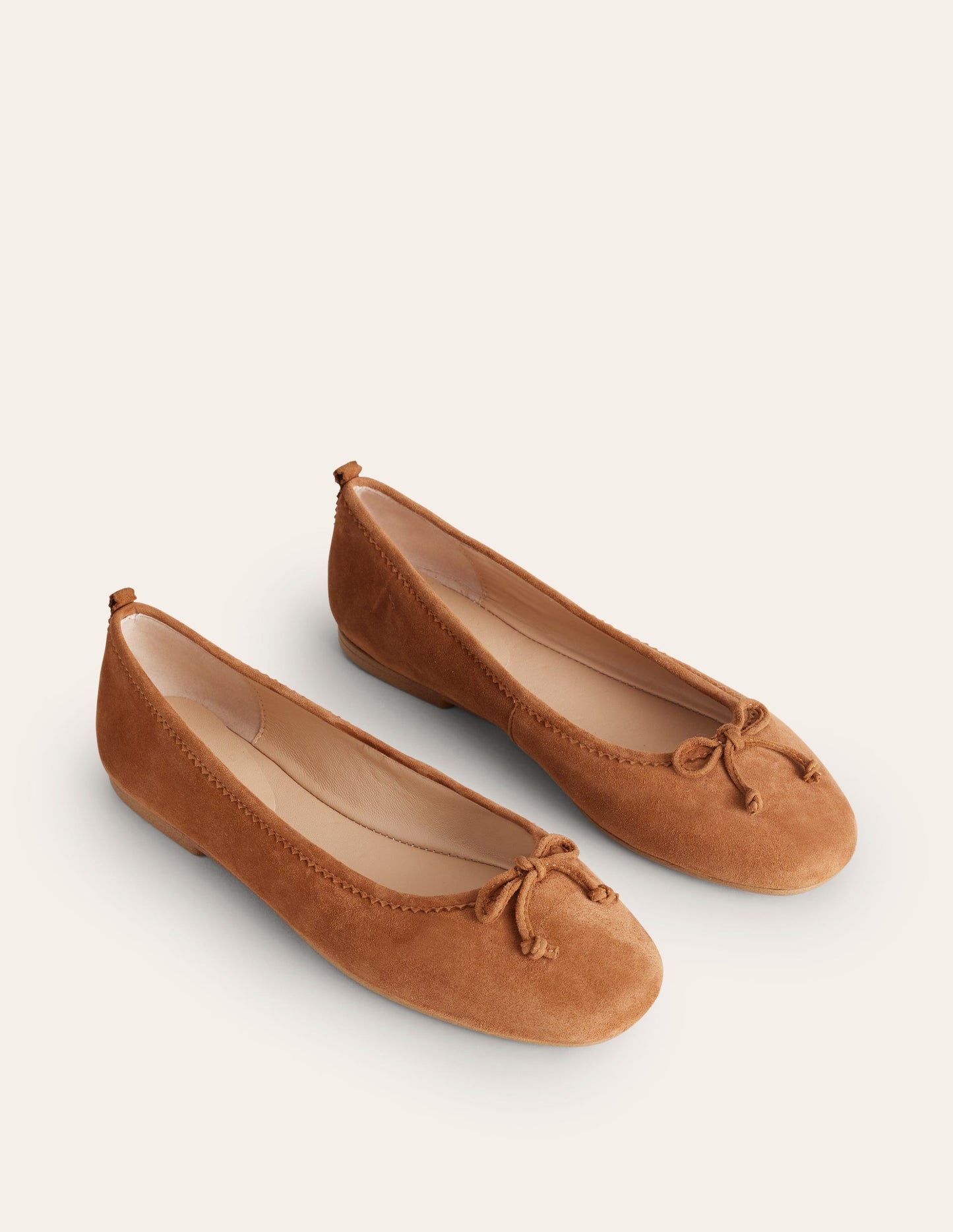 Kitty Flexi Sole Ballet Pumps-Ginger Snap Suede