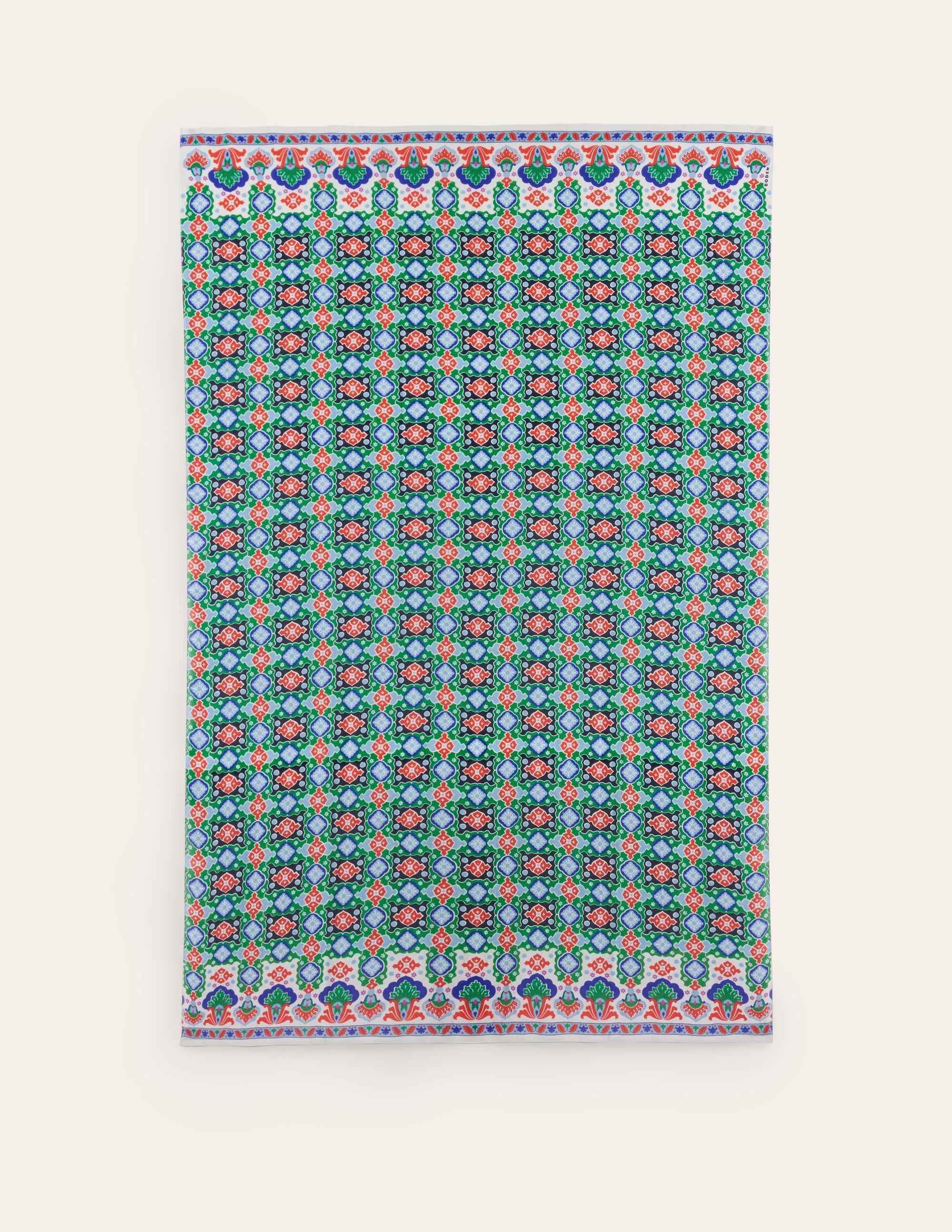 Printed Sarong Scarf-Multi, Coastal Tile - Image 5