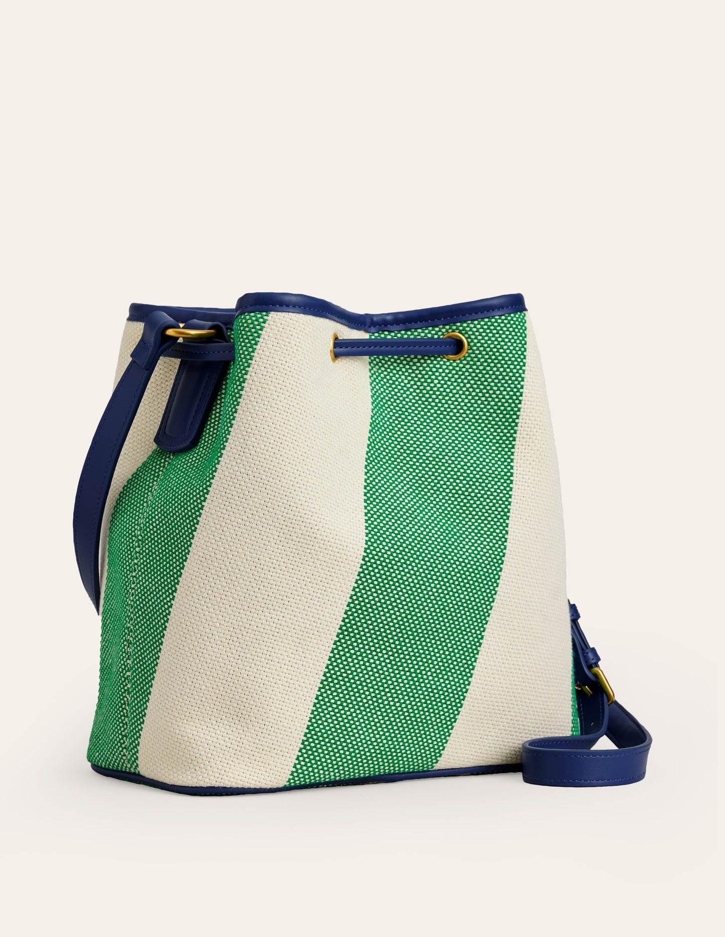 Bucket Bag-Green Stripe
