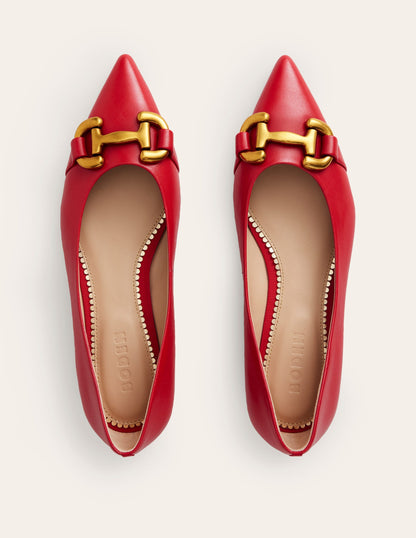 Iris Snaffle Ballet Flat-Glazed Red Leather-5
