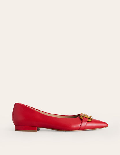 Iris Snaffle Ballet Flat-Glazed Red Leather-2