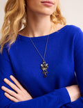 Mega Cluster Jewel Pendant-Blue