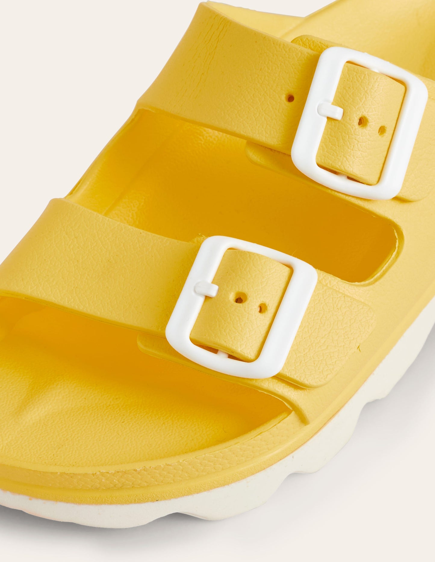 Lyla Double Buckle Slide-Yellow