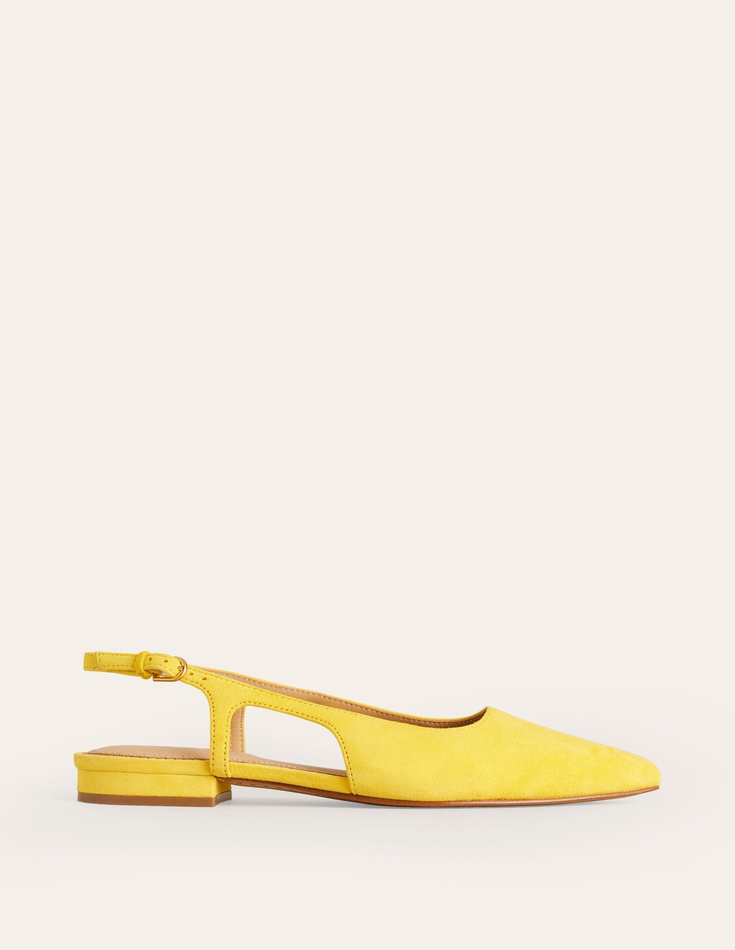 Cut Out Slingback Flat-Maximillion Yellow