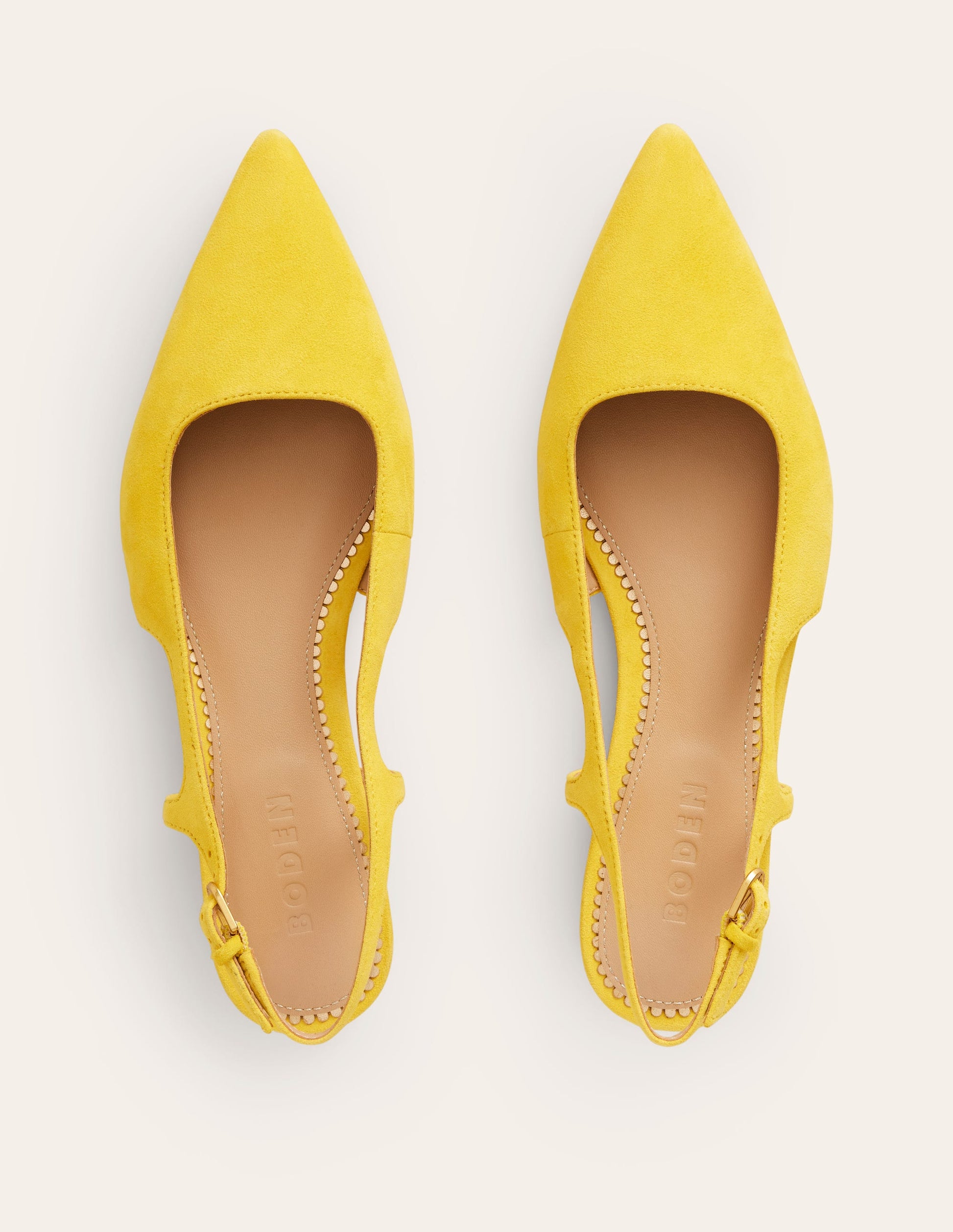 Cut Out Slingback Flat-Maximillion Yellow-5