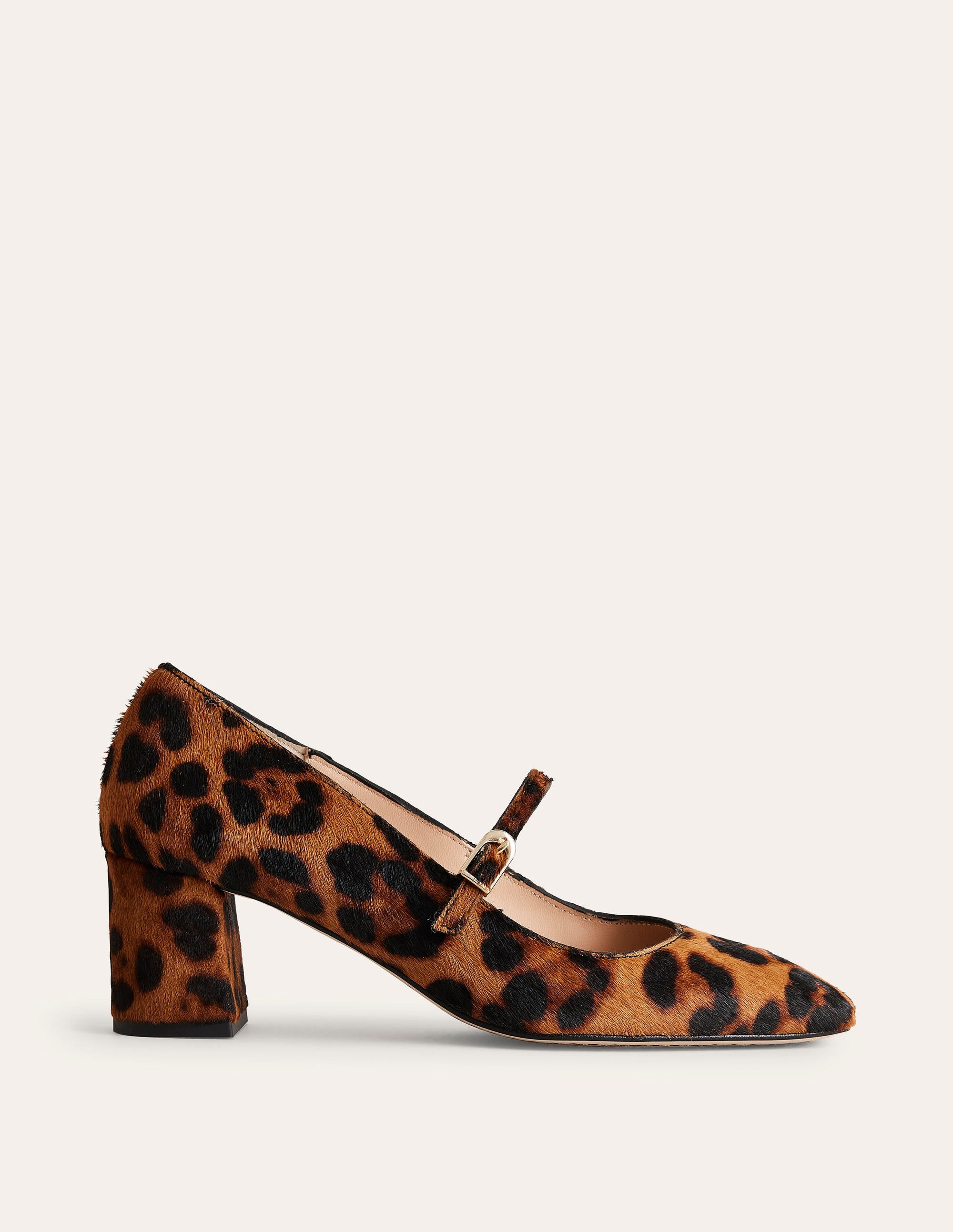 Block Heel Mary Jane-Classic Leopard - Image 2