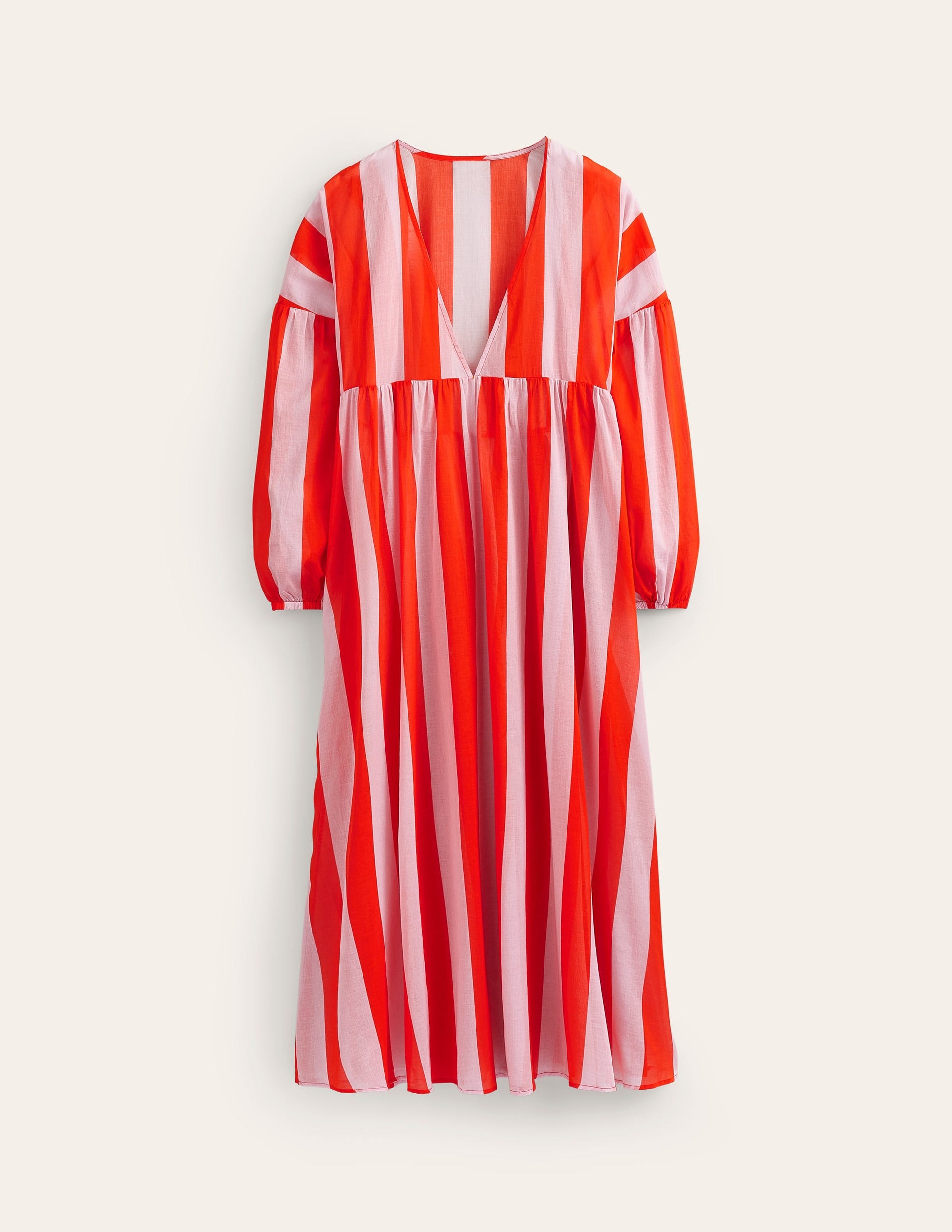Sarah Maxi Kaftan Dress-Fiesta and Orchid-5