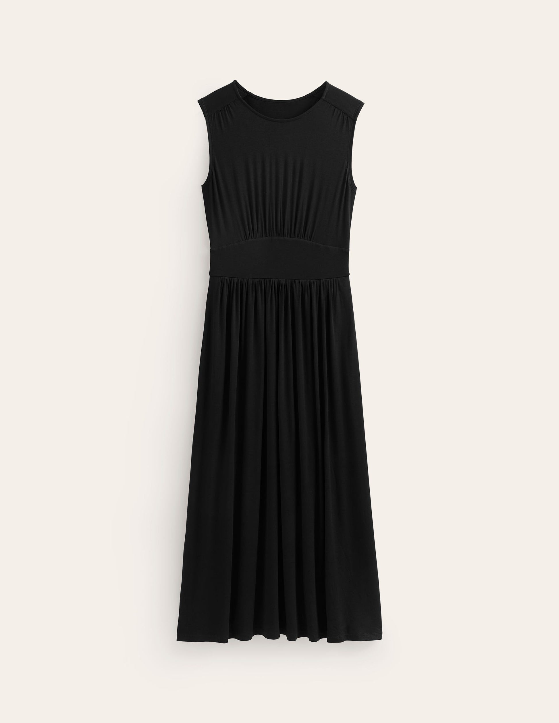 Thea Sleeveless Midi Dress-Black-5