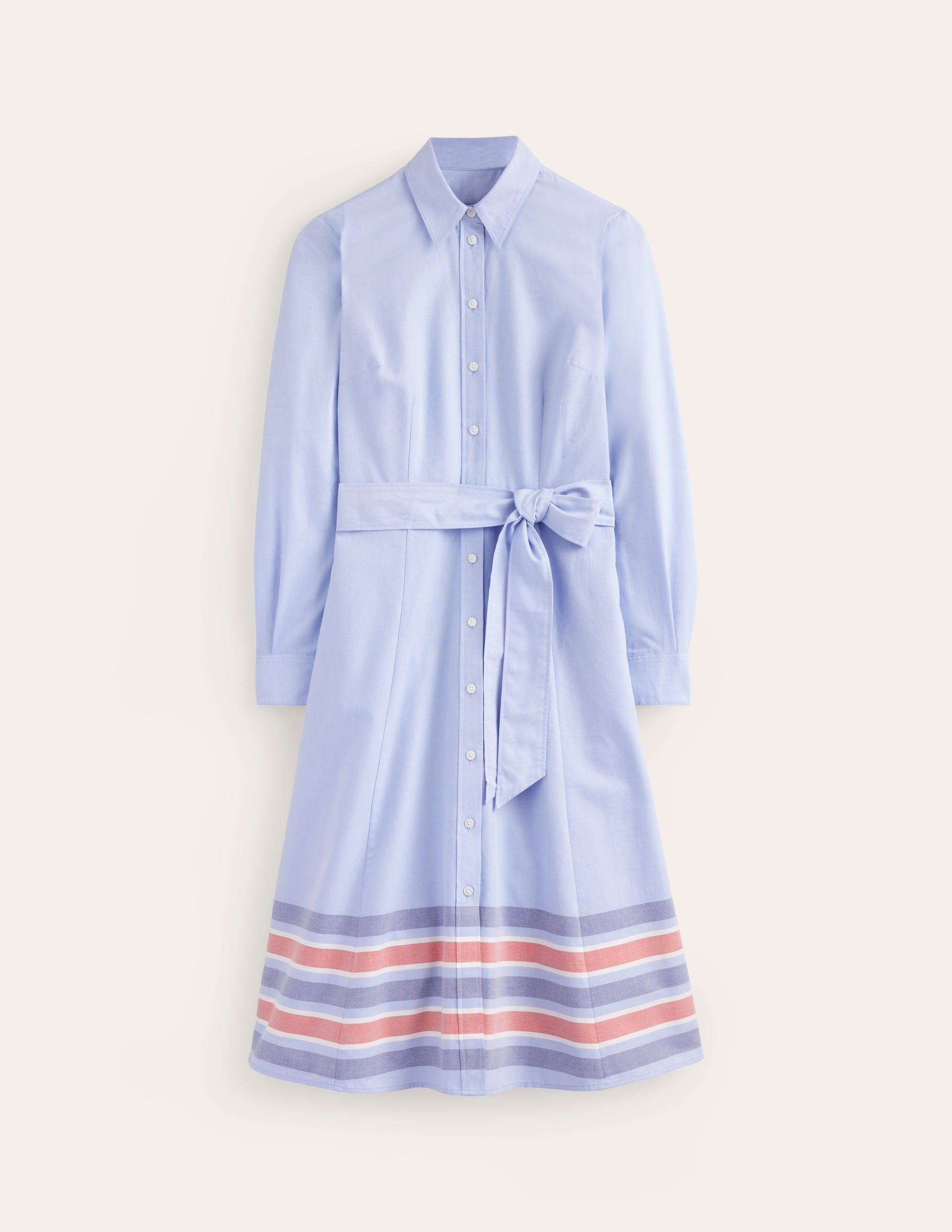 Kate Chambray Shirt Dress-Chambray - Image 9