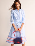 Kate Chambray Shirt Dress-Chambray