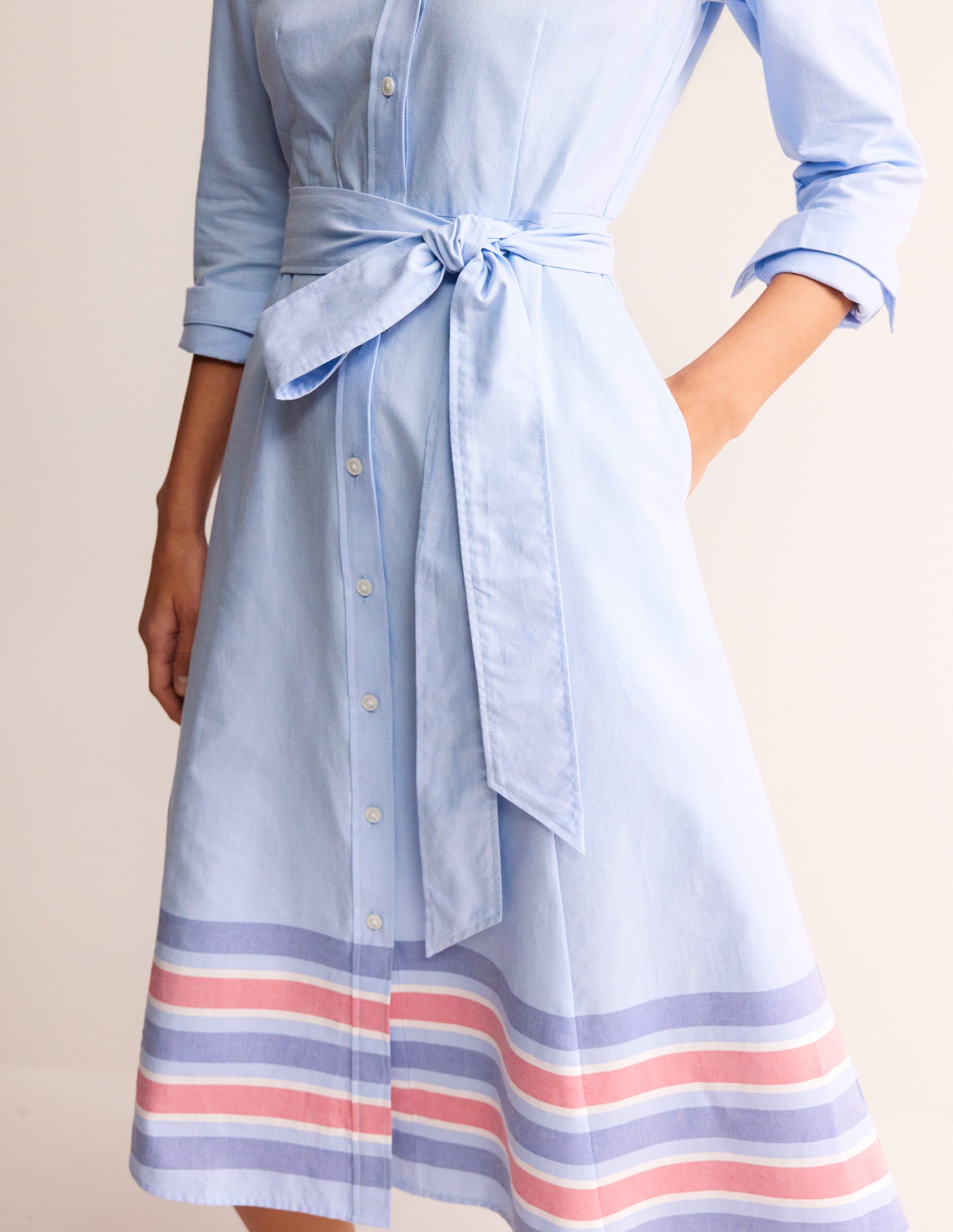 Kate Chambray Shirt Dress-Chambray-2