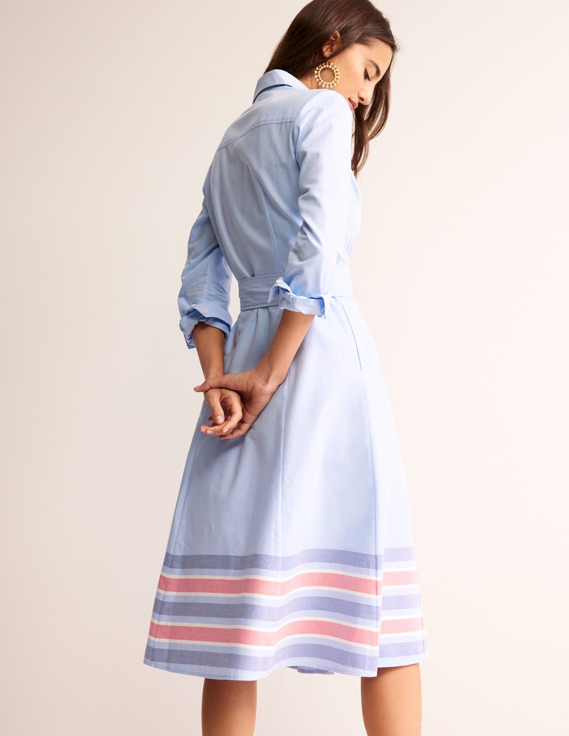 Kate Chambray Shirt Dress-Chambray-3