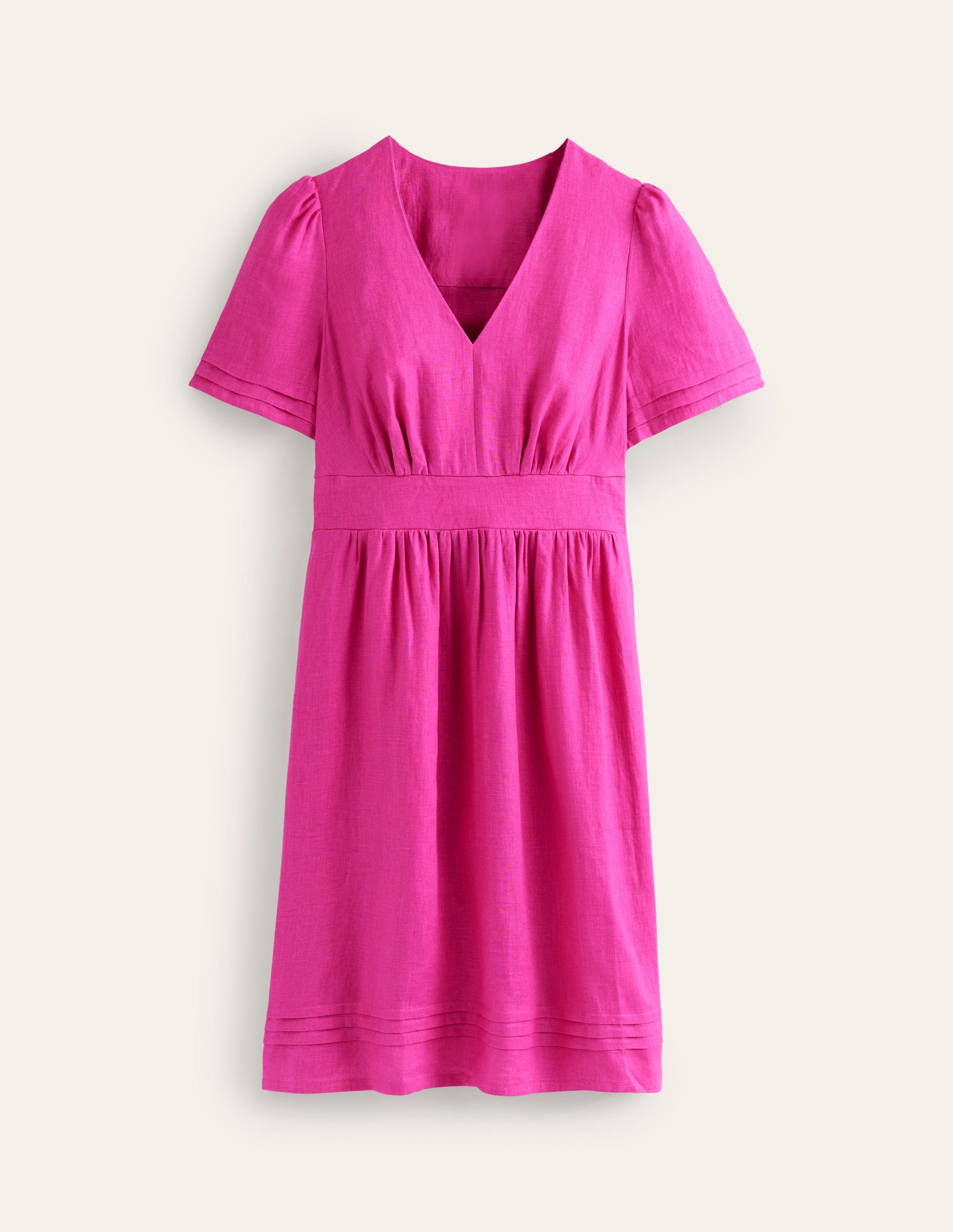Eve Linen Short Dress-Rose Violet-5
