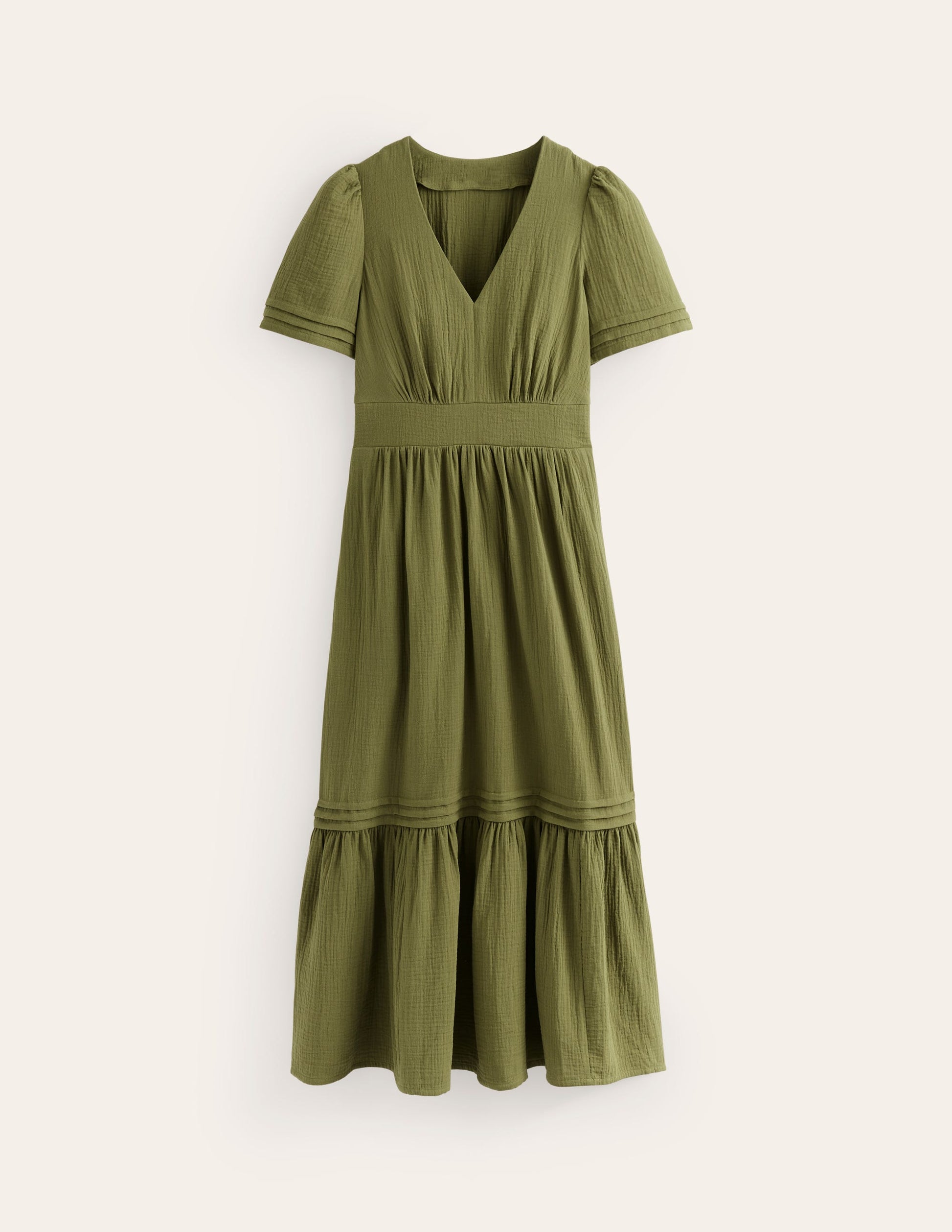 Eve Double Cloth Midi Dress-Mayfly-5
