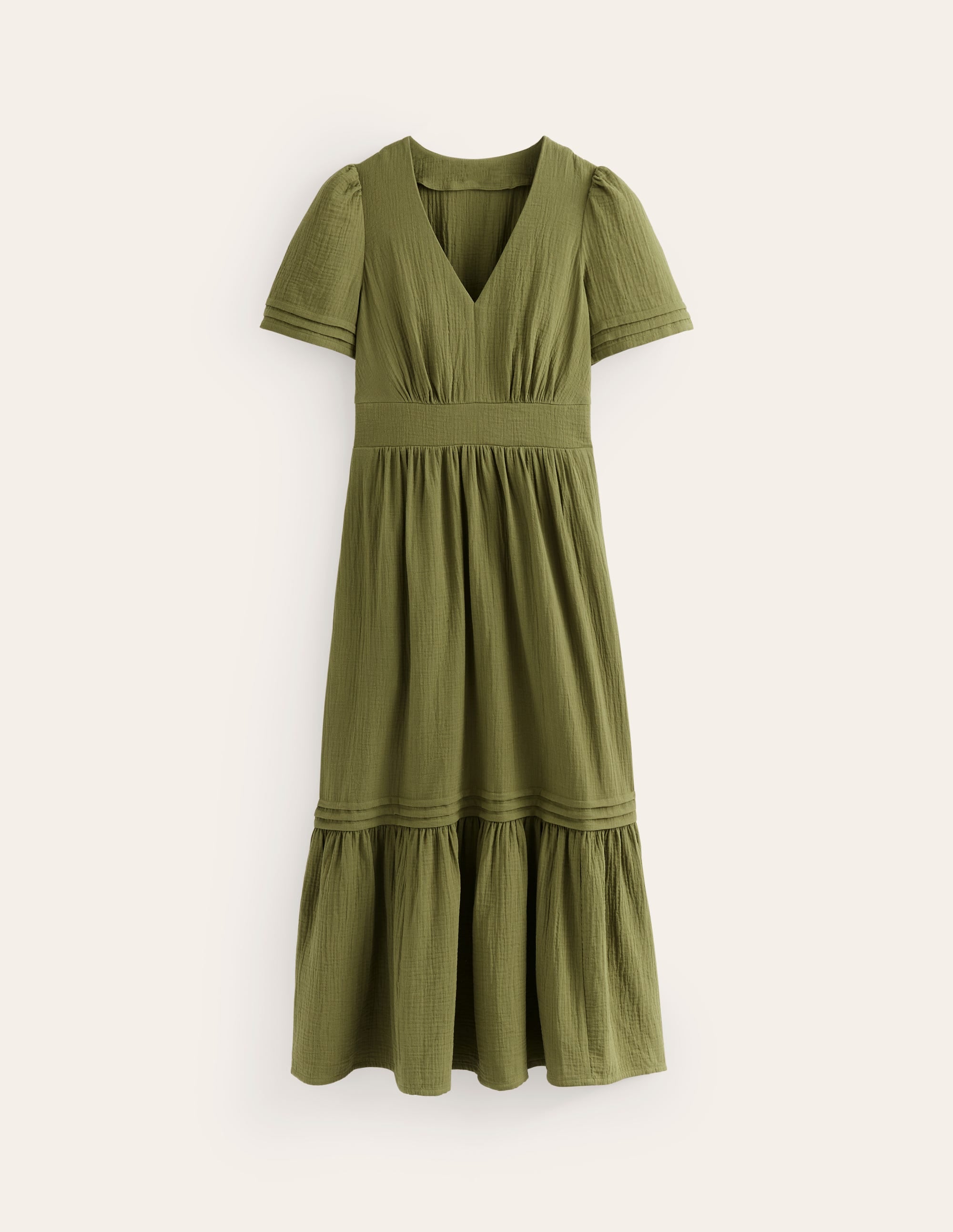 Eve Double Cloth Midi Dress-Mayfly - Image 5
