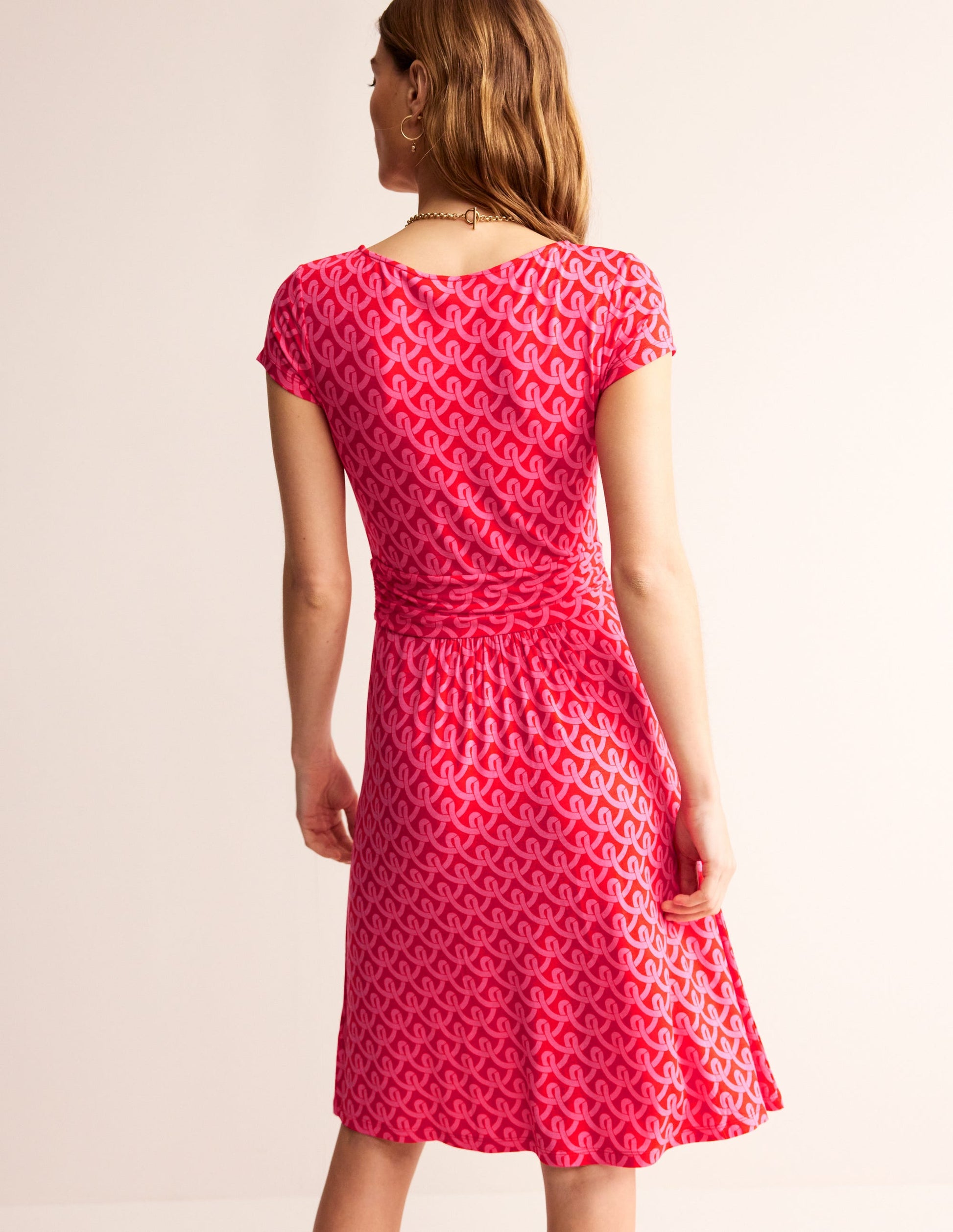 Amelie Jersey Dress-Sangria Sunset, Geo Terrace-3