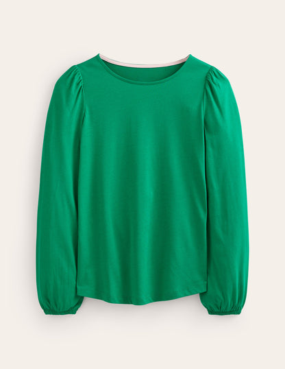 Supersoft Long Sleeve Top-Pepper Green