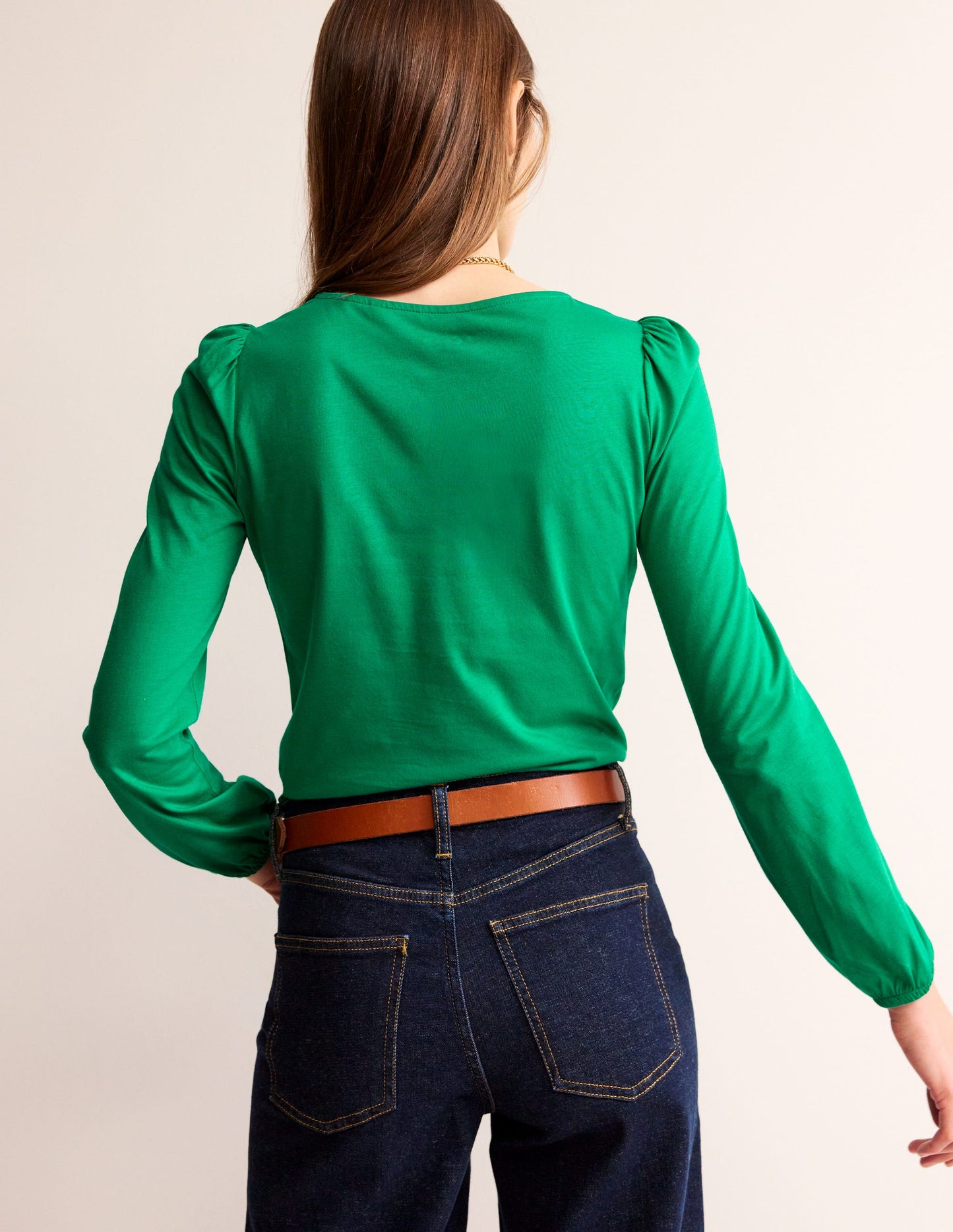 Supersoft Long Sleeve Top-Pepper Green