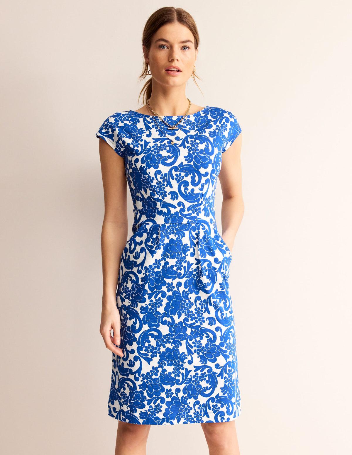 Florrie Jersey Dress-Surf the Web, Opulent Whirl-4