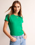 Supersoft Boat Neck T-Shirt-Pepper Green