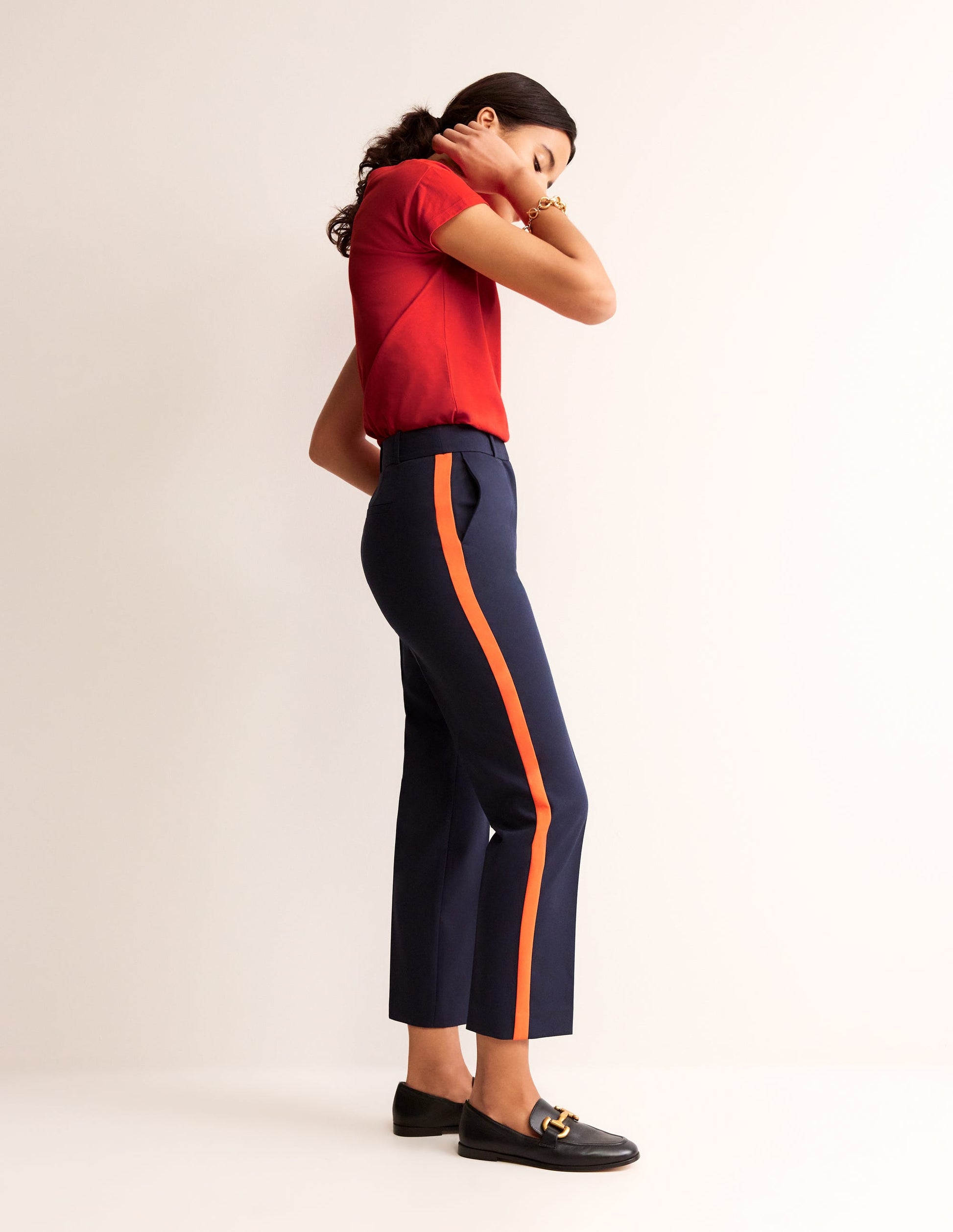 Supersoft Boat Neck T-Shirt-Poppy Red-4