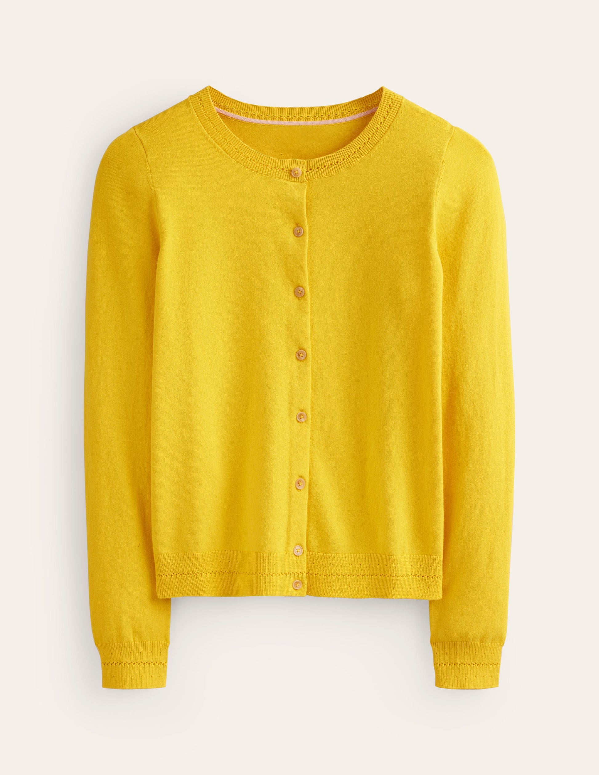 Catriona Cotton Cardigan-Mimosa Yellow-5