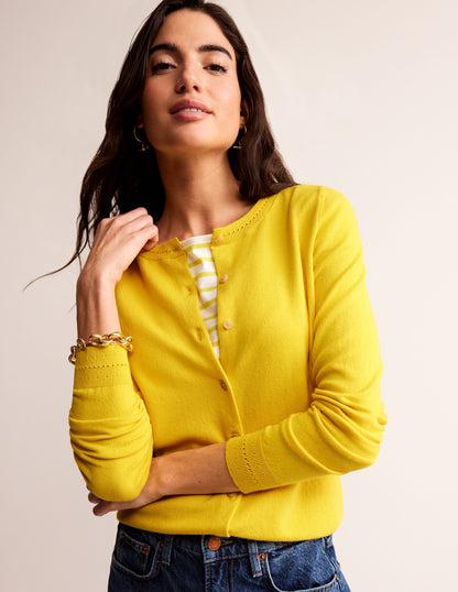 Catriona Cotton Cardigan-Mimosa Yellow-1