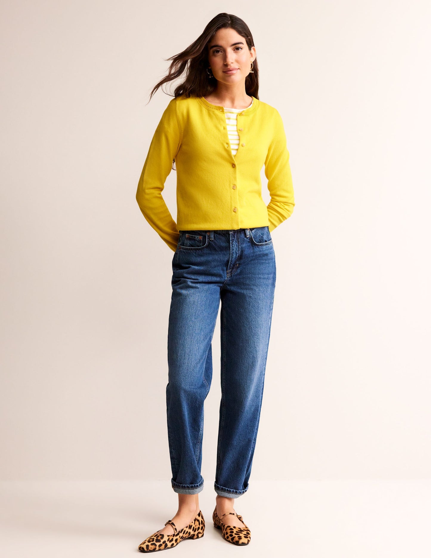 Catriona Cotton Cardigan-Mimosa Yellow
