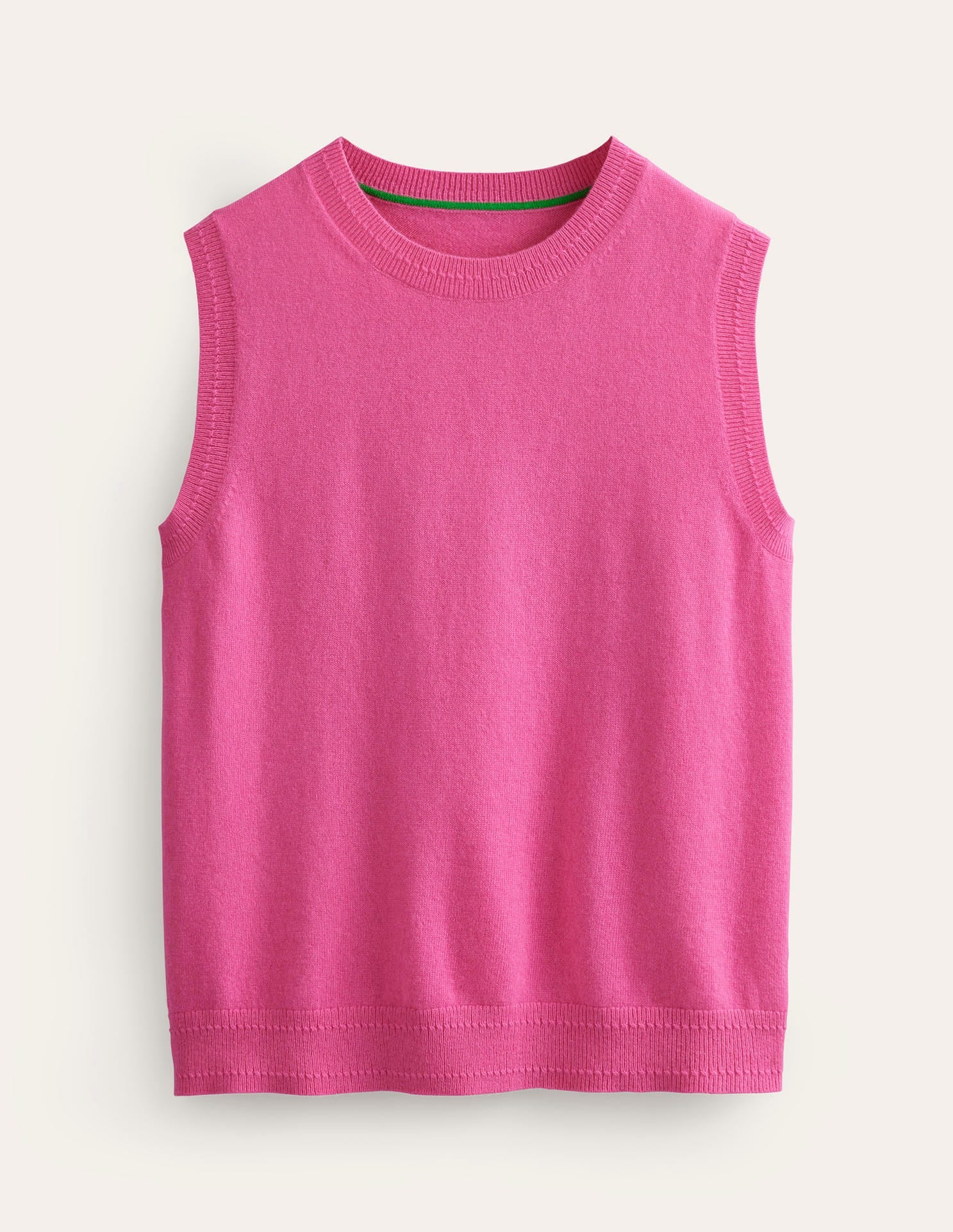 Eva Cashmere Tank-Party Pink-5