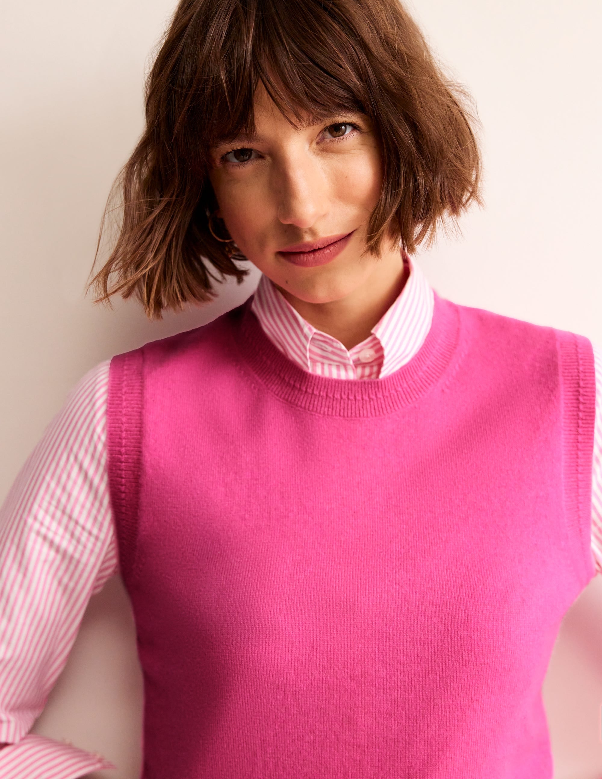 Eva Cashmere Tank-Party Pink - Image 2