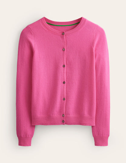 Eva Cashmere Crew Cardigan-Sangria Sunset-5