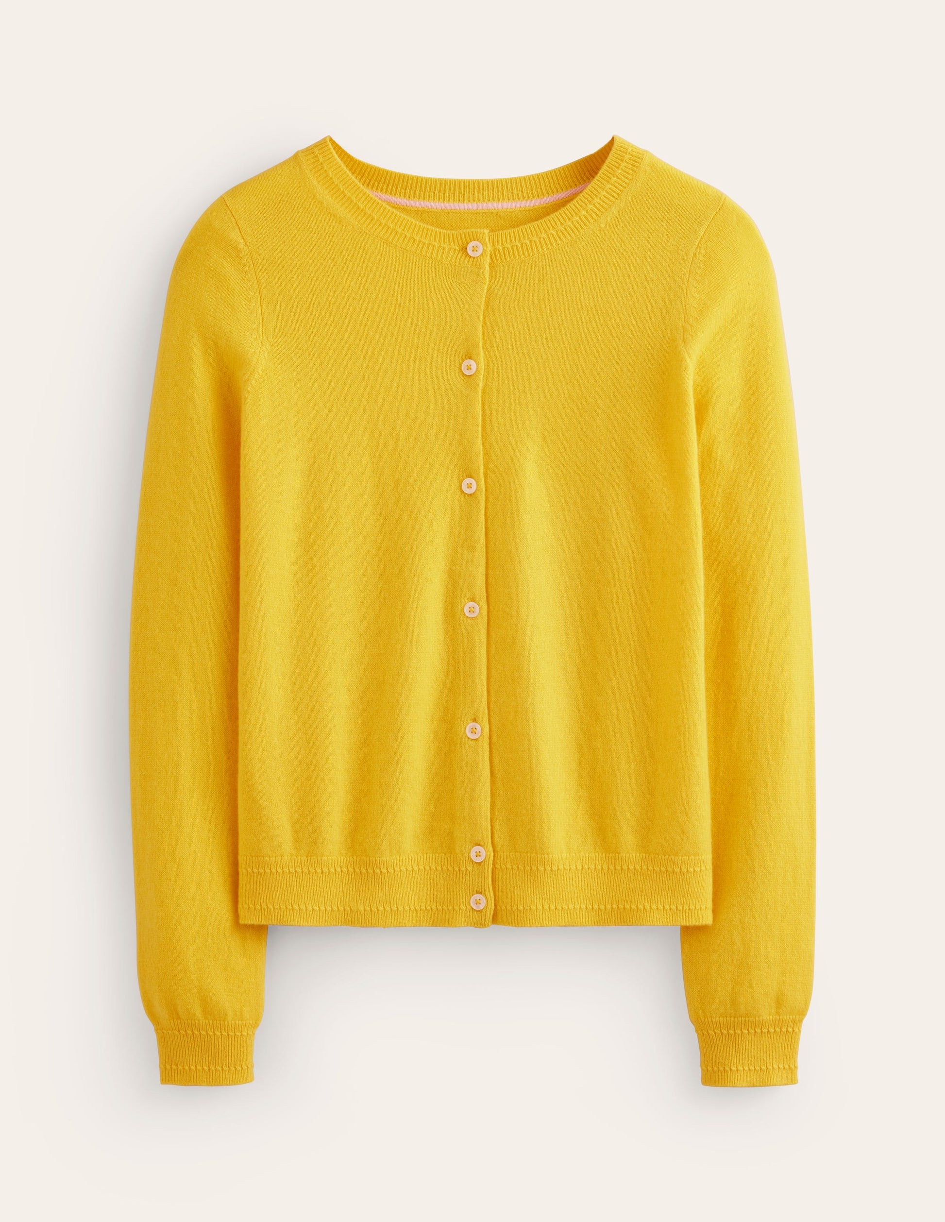 Eva Cashmere Crew Cardigan-Passion Fruit-6