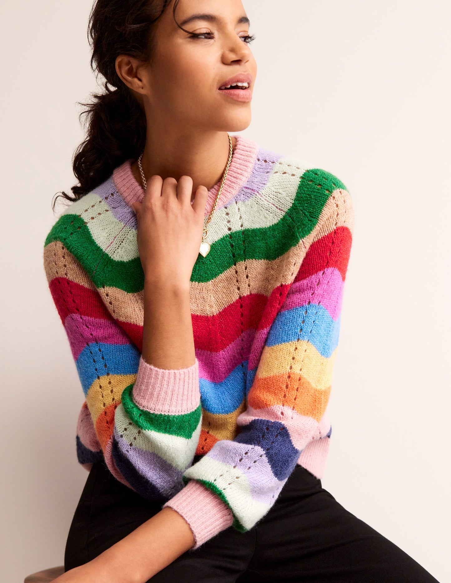 Fluffy Wave Jumper-Multi