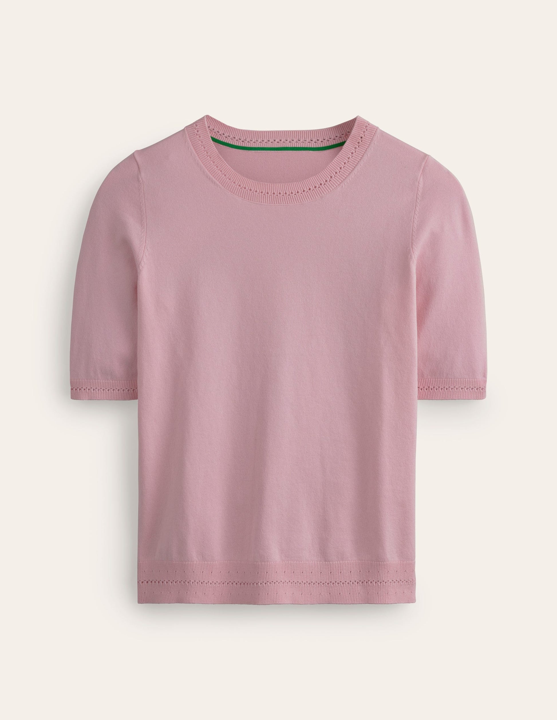 Catriona Cotton Crew T-Shirt-Spring Blossom Pink-5