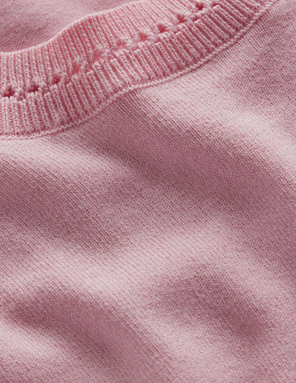 Catriona Cotton Crew T-Shirt-Spring Blossom Pink-6