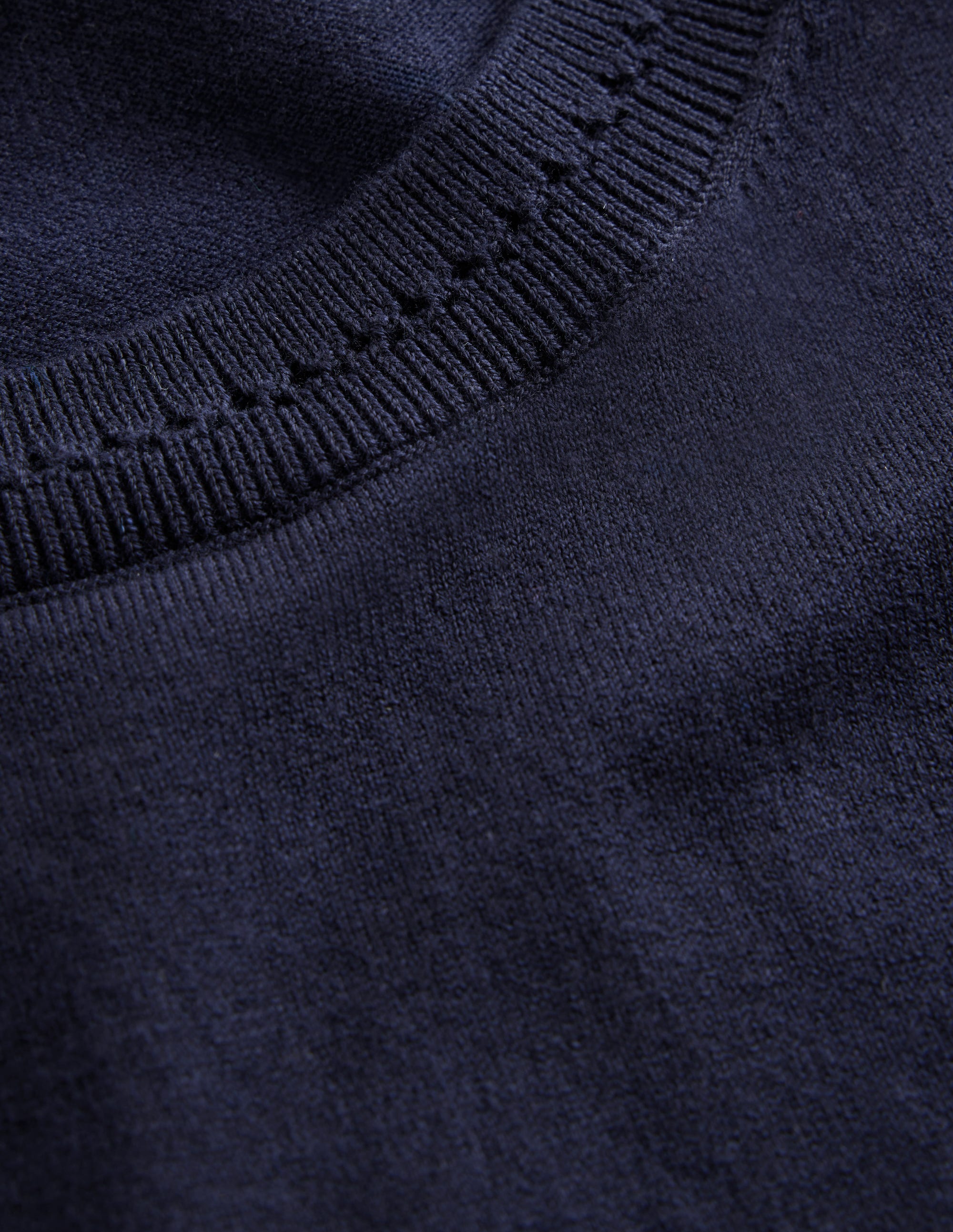 Catriona Crew Neck Cotton Tank-Navy - Image 6