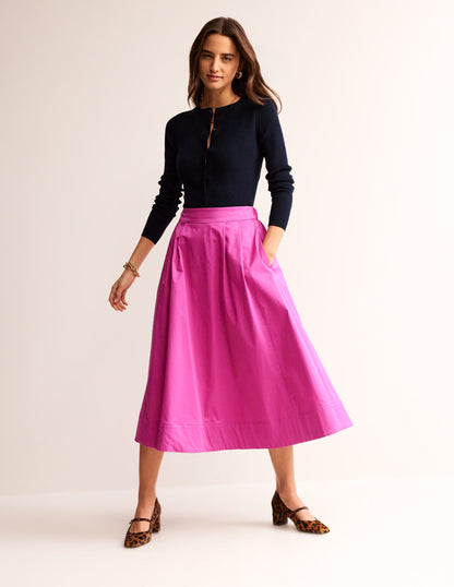 Cotton Rib Cardigan-Navy-4