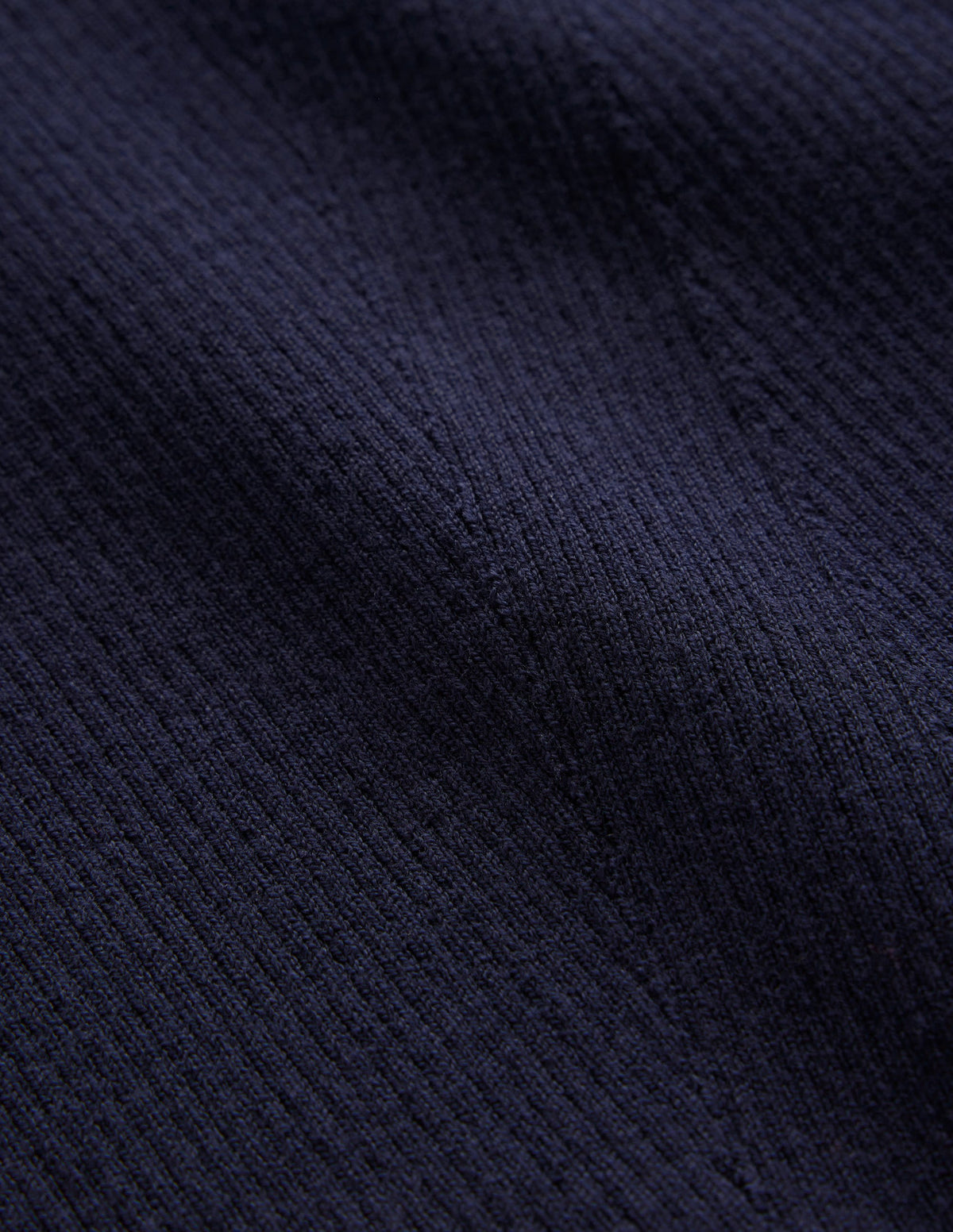 Cotton Rib Boat Neck Jumper-Navy - Image 6