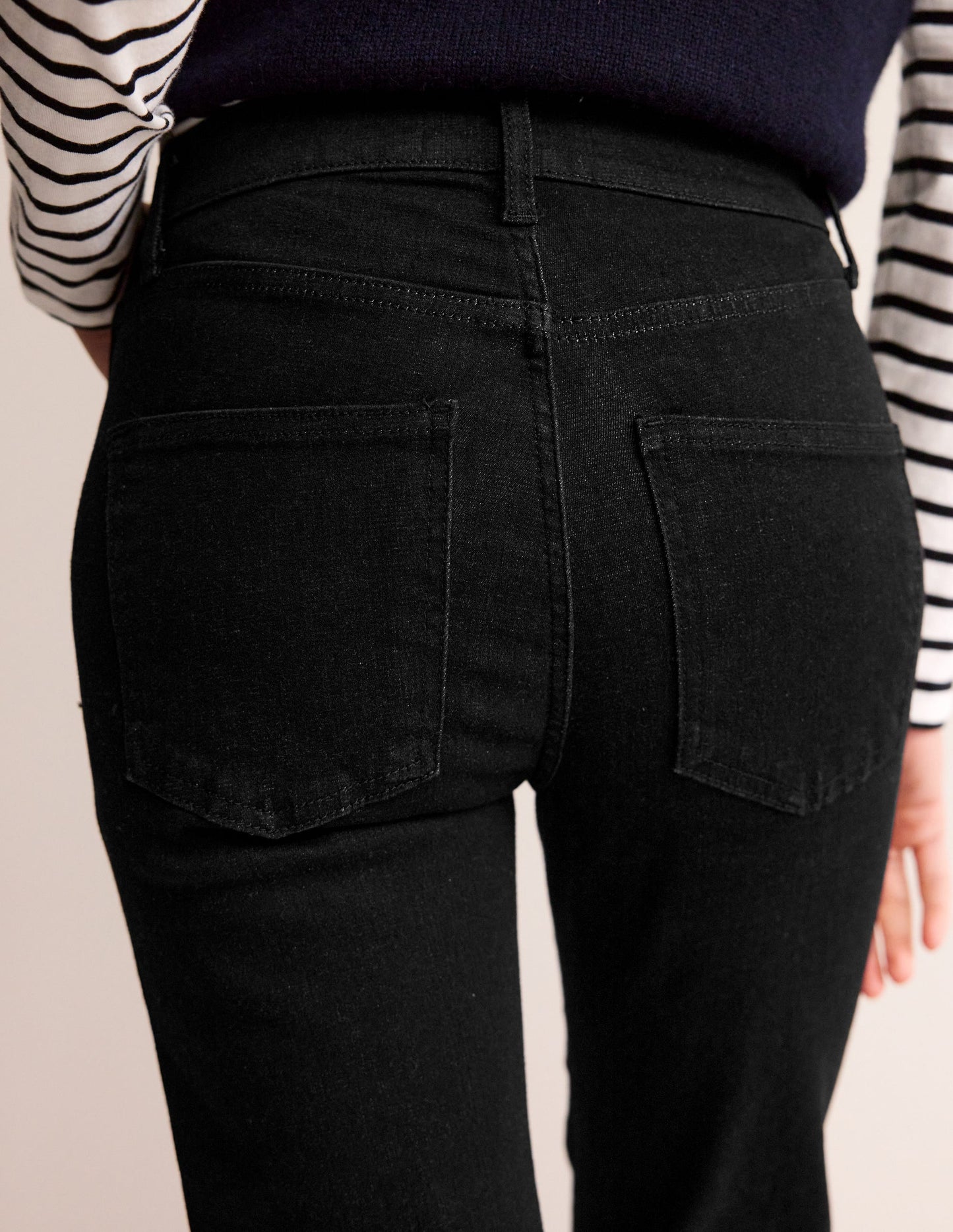 Mid Rise Slim Leg Jeans-Washed Black