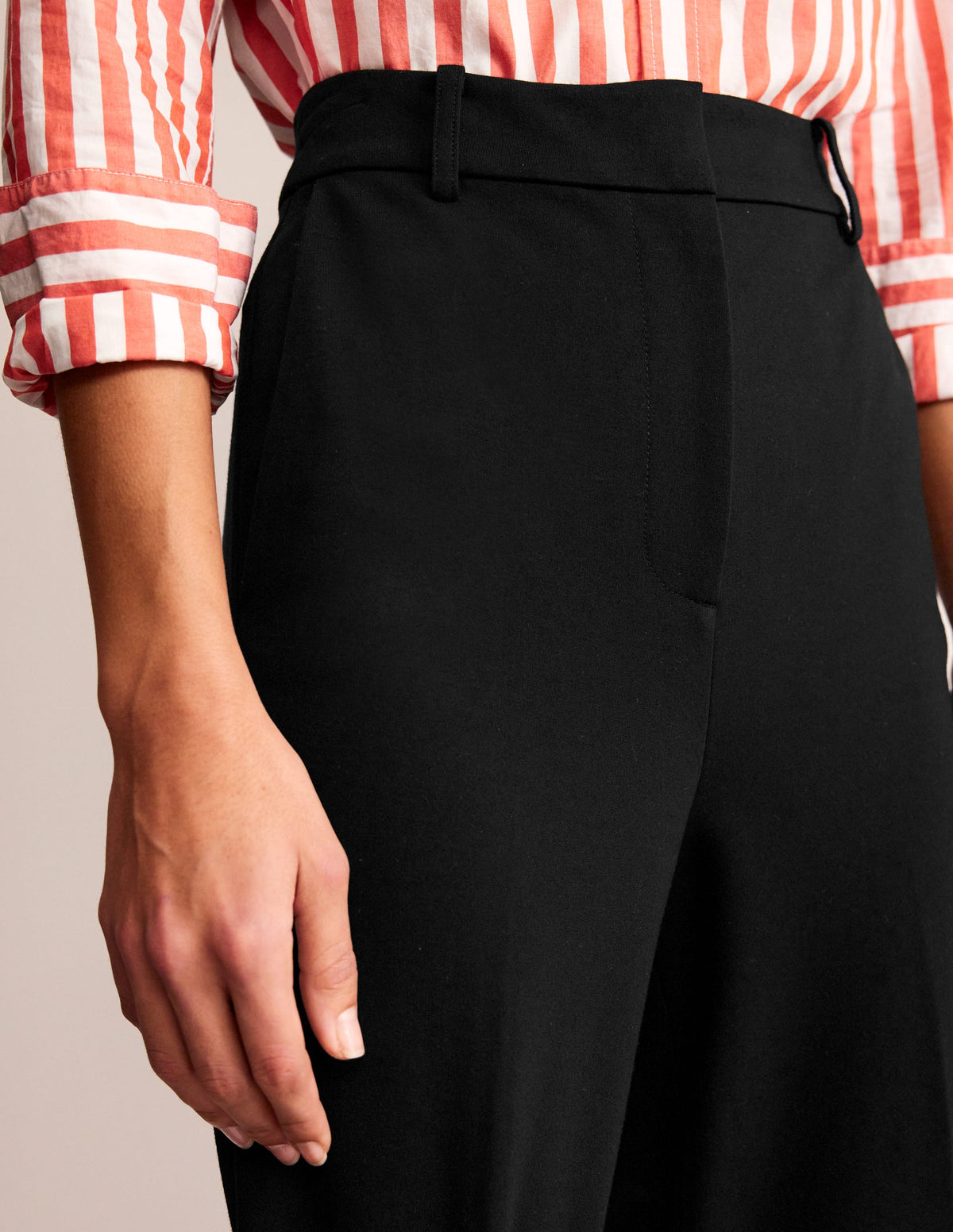 Pimlico Ponte Trousers-Black - Image 2