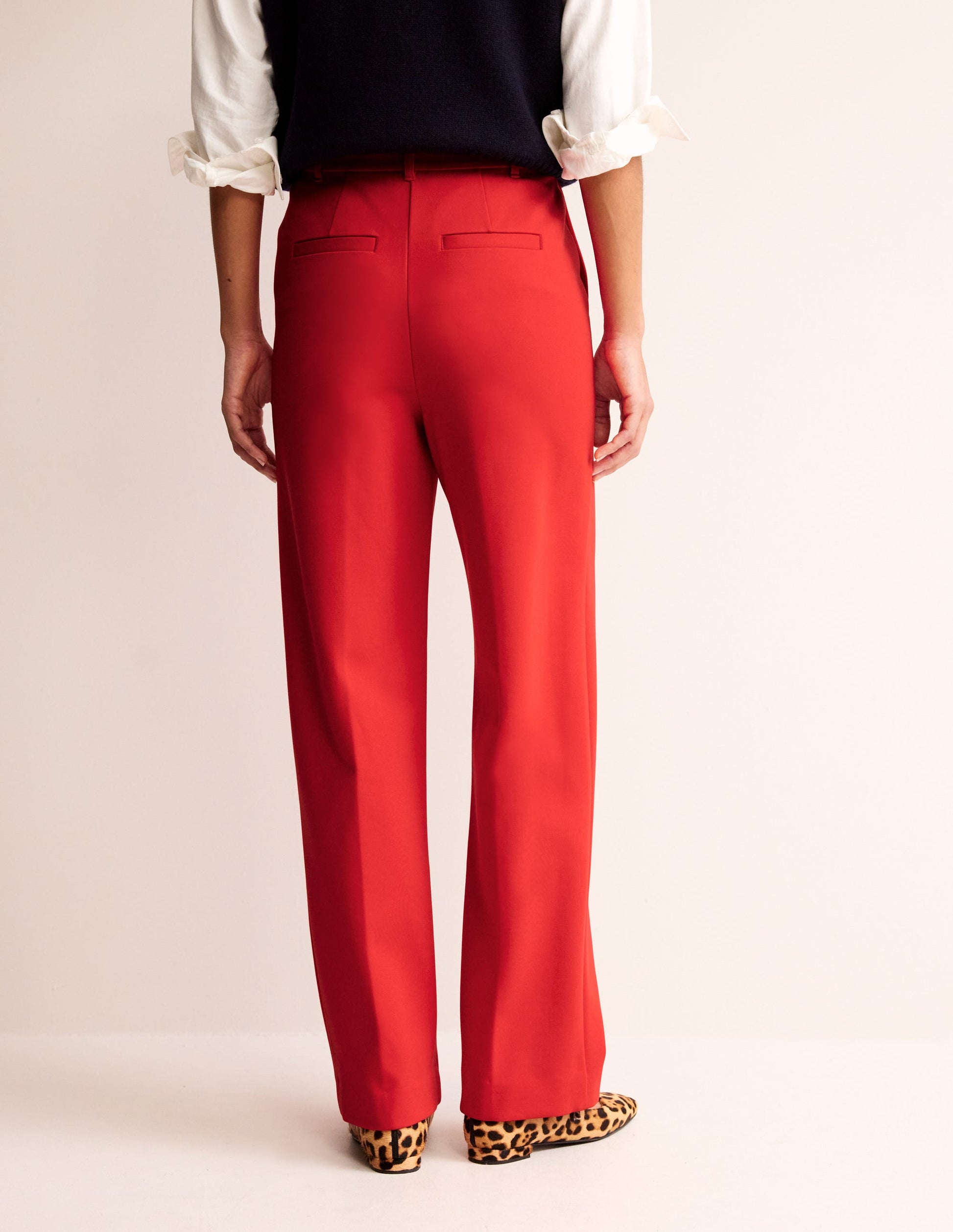 Pimlico Ponte Trousers-Hot Pepper-3