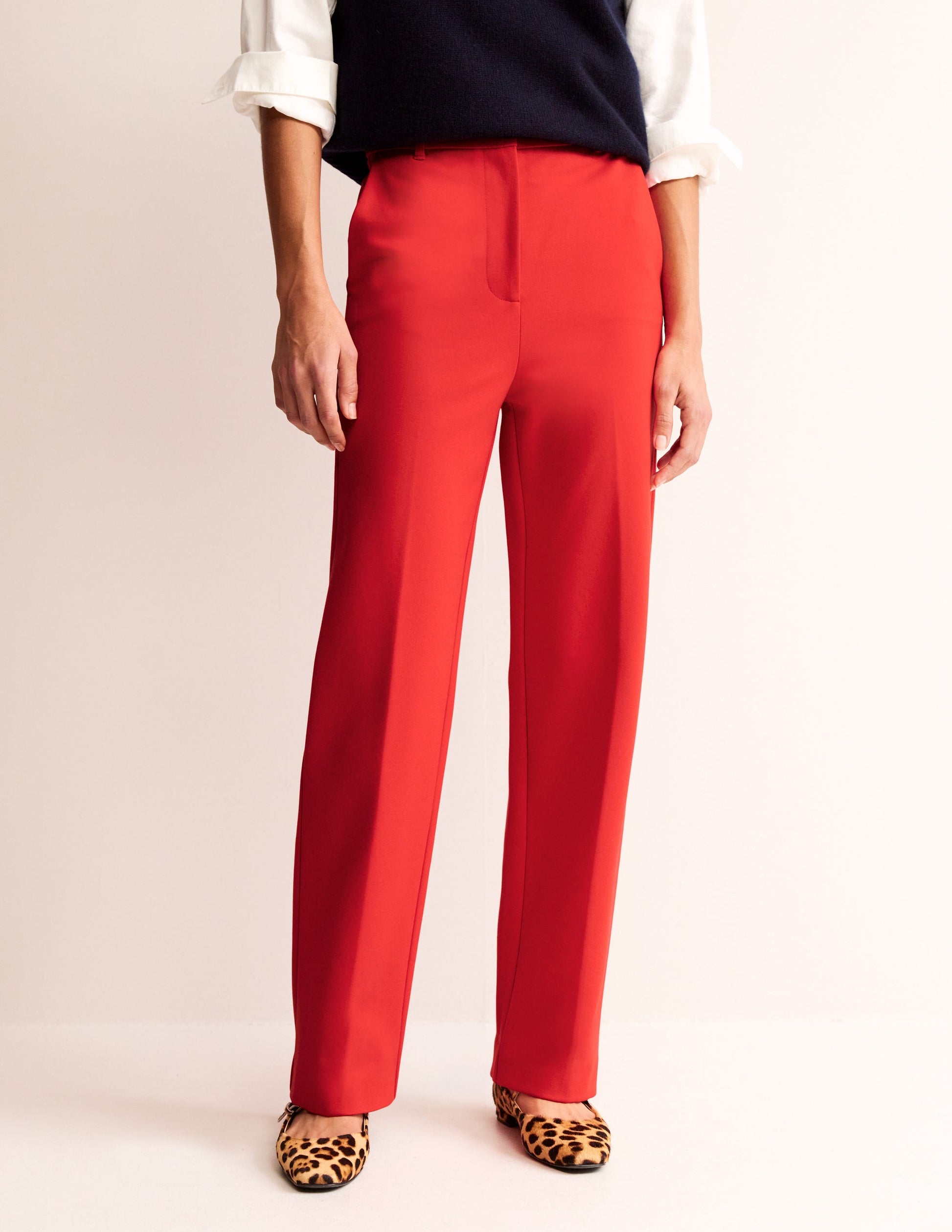 Pimlico Ponte Trousers-Hot Pepper-4