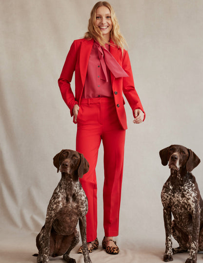 Pimlico Ponte Trousers-Hot Pepper-6